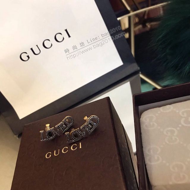 GUCCi飾品 古馳字母耳環 Gucci新款love耳釘耳夾  zgbq1205